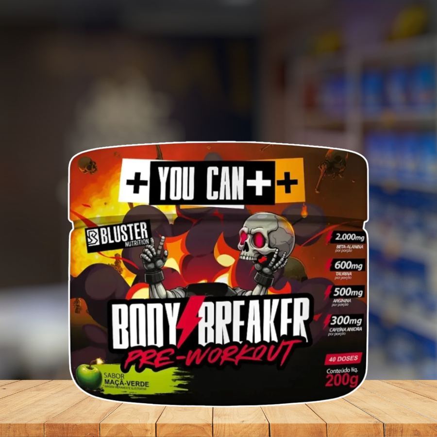 PRE WORKOUT BODY BREAKER MAÇÃ VERDE 200G ABSOLUT