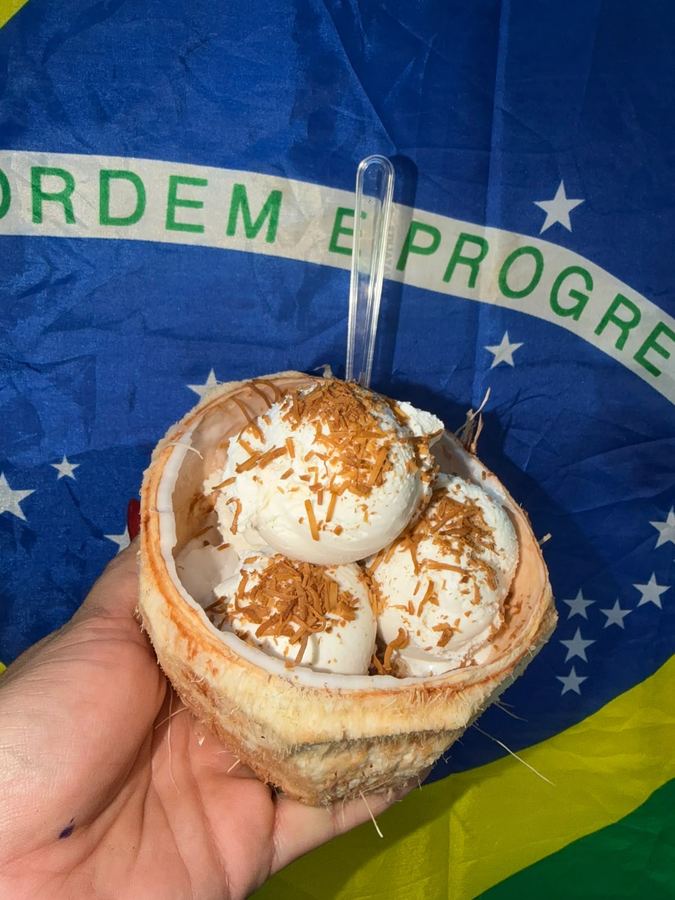 Sorvete no coco - 5 bolas